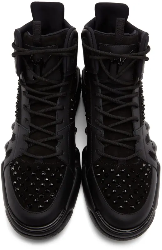 Giuseppe Zanotti Black Talon High CAMOSCIO NERO (RM20027-91555)