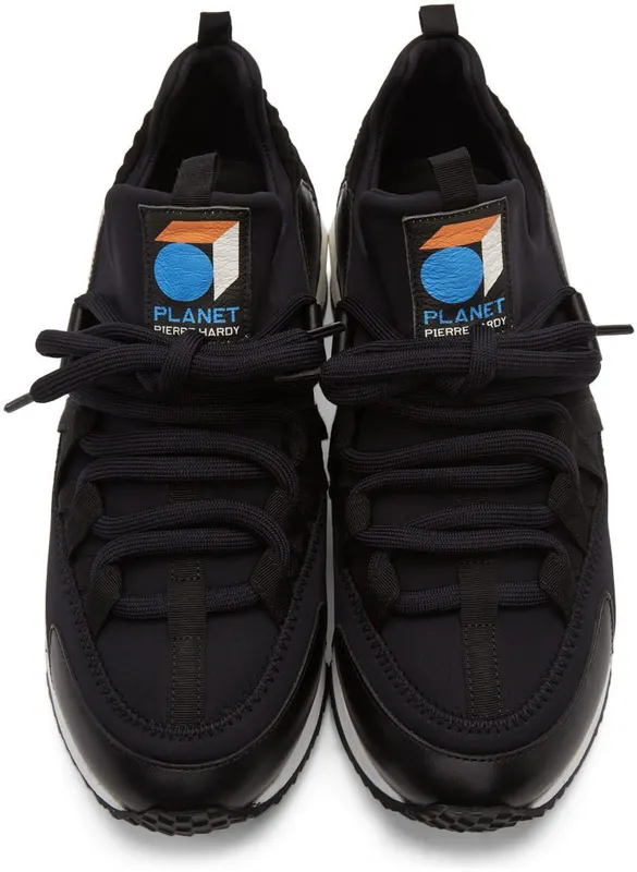 Pierre Hardy Black Trek Comet CALF- NEOPRENE_BLACK (LX01X_PL)