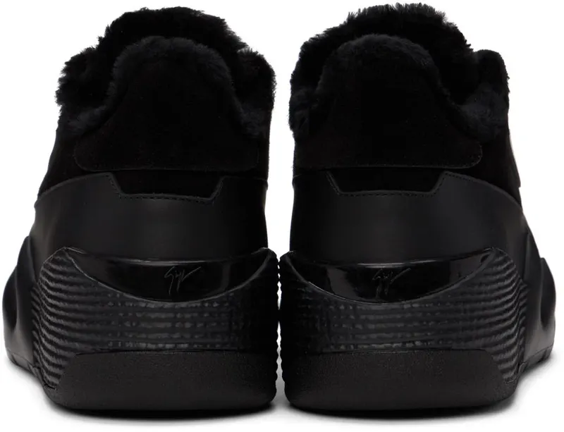 Giuseppe Zanotti Black Velour Talon NERO (RU20070)
