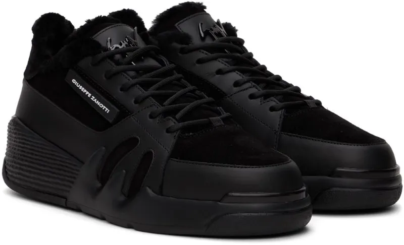 Giuseppe Zanotti Black Velour Talon NERO (RU20070)