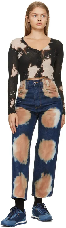 Marc Jacobs Blue ‘The Denim Jogger’ 976 Multi Denim (M9002342)