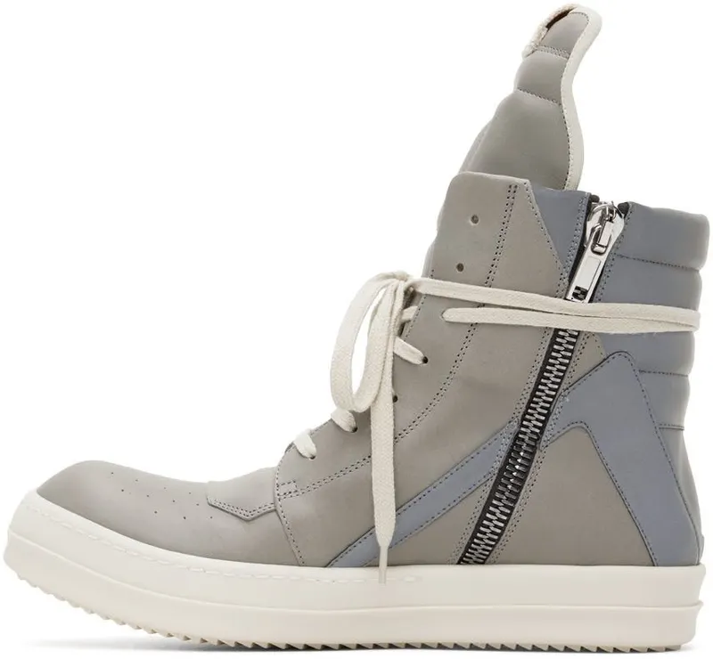 Rick Owens Gray Geobasket 8581 PEARL/REFLEX/MI (RR02B2894 LPORX)