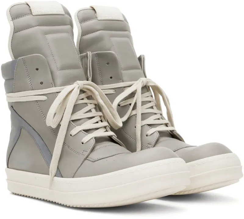 Rick Owens Gray Geobasket 8581 PEARL/REFLEX/MI (RR02B2894 LPORX)