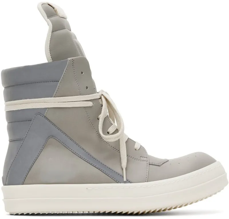 Rick Owens Gray Geobasket 8581 PEARL/REFLEX/MI (RR02B2894 LPORX)