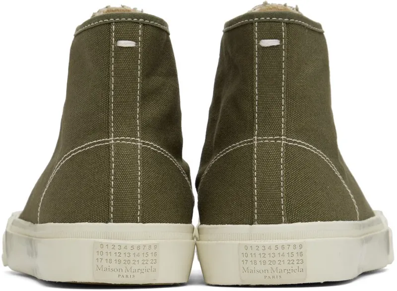 Maison Margiela Green Tabi High-Top T7431 Burnt Olive (S38WS0186 P4291)