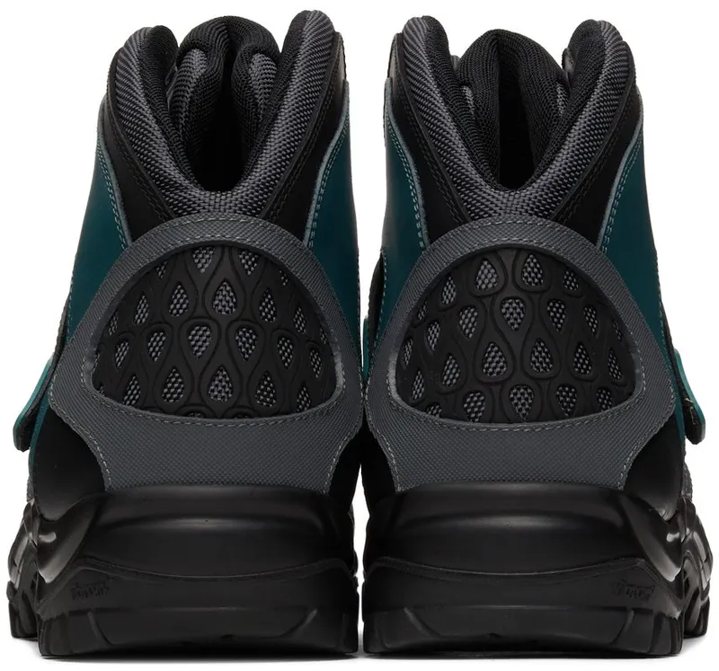 Kiko Kostadinov Grey & Green Jehtra High-Top DRAGONFLY (KKAW21FT02-69)