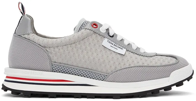 Thom Browne Grey Mesh Tech Runner 035 MED GREY (MFD228B-03193)