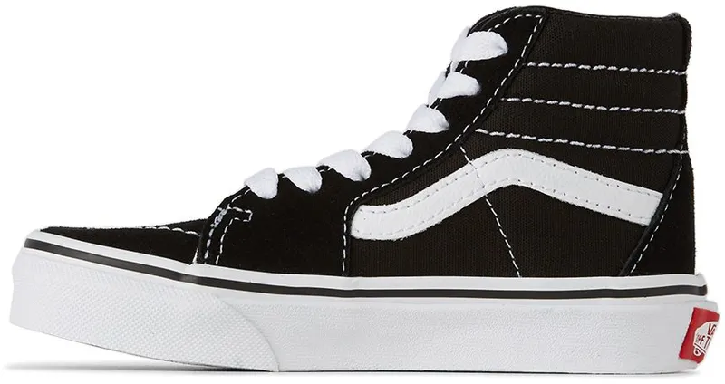 Vans Kids Black & White Sk8-Hi Black/True (K VN000D5F6BT)