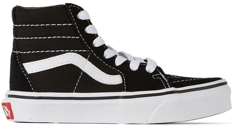 Vans Kids Black & White Sk8-Hi Black/True (K VN000D5F6BT)