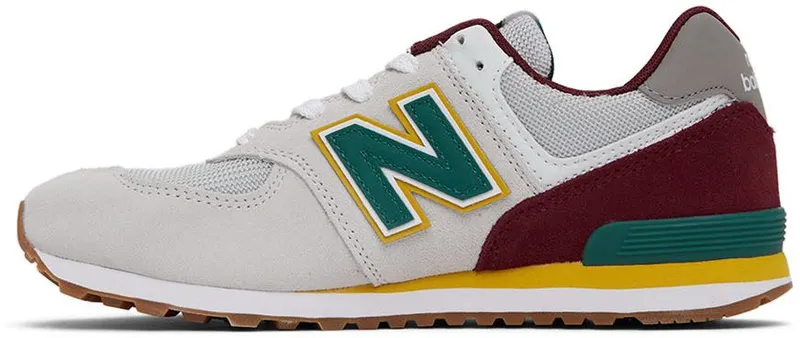 New Balance Kids Grey & Burgundy 574 Little Kids Grey/Maroon (PC574PR1)