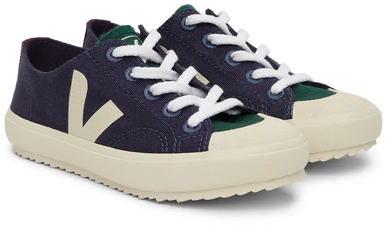 VEJA Kids Navy & Green Canvas Flip MULTICO MARINE (LP0102874)