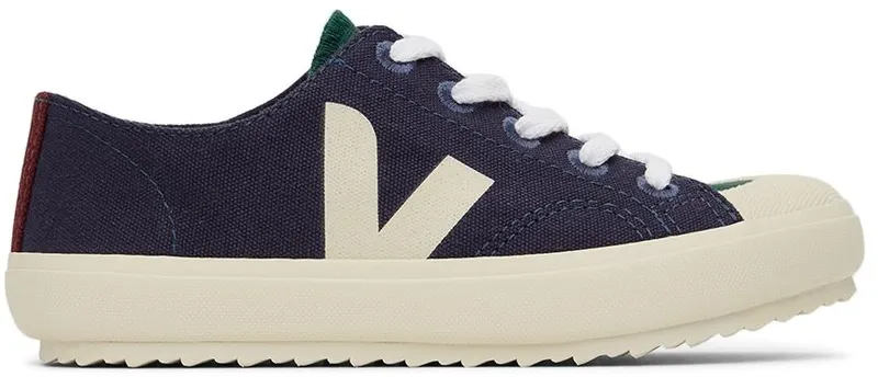 VEJA Kids Navy & Green Canvas Flip MULTICO MARINE (LP0102874)