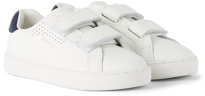 Palm Angels Kids White & Navy New Tennis WHITE NAVY (PBIA006F21LEA0010146)