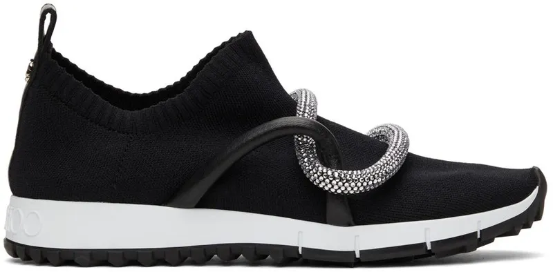 Jimmy Choo Knit Embellished Quito Black (QUITOXUT)