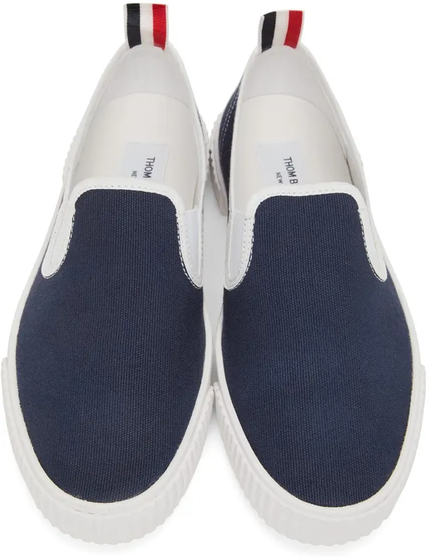 Thom Browne Navy Slip-On Heritage 415 NAVY (MFL064A-01588)