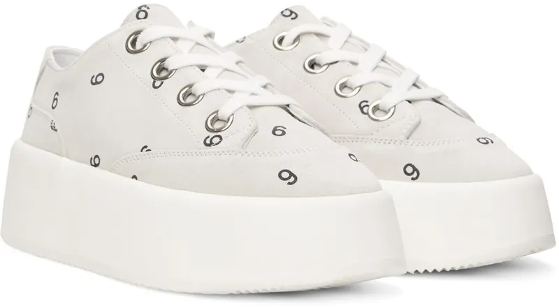 MM6 Maison Margiela Off-White 6 Platform H1527 White/Black (S59WS0181 PR667)