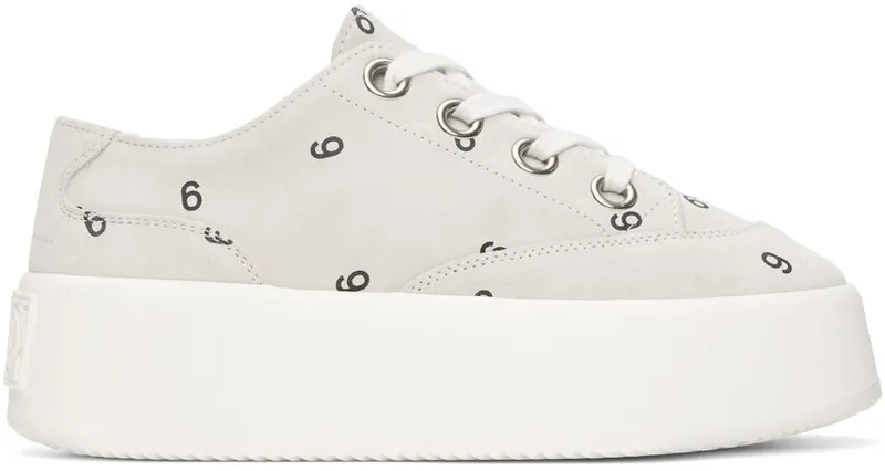 MM6 Maison Margiela Off-White 6 Platform H1527 White/Black (S59WS0181 PR667)