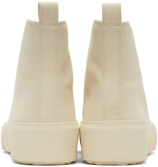 Jil Sander Off-White Canvas High-Top 101 NATURAL (JI35546B-12340)