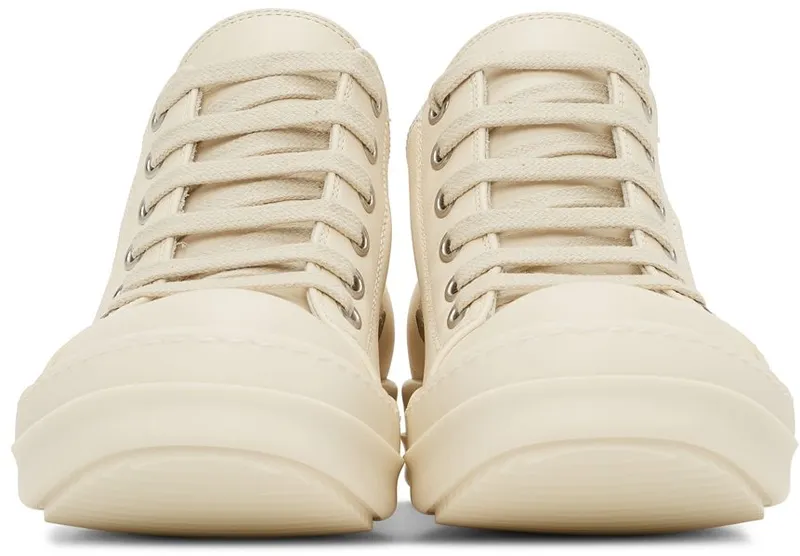 Rick Owens Off-White Full Grain Low 11111 Milk/Milk/Milk (RP01B4891 LPO)