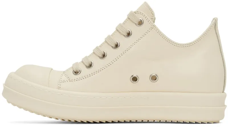 Rick Owens Off-White Full Grain Low 11111 Milk/Milk/Milk (RP01B4891 LPO)