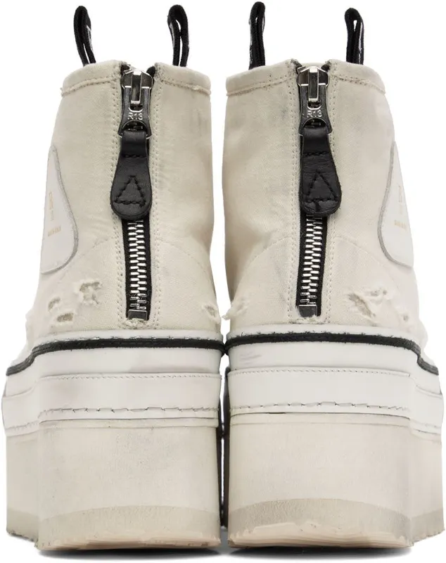 R13 Off-White Kurt Platform High-Top Ecru (R13S0071-003)