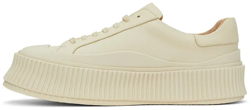 Jil Sander Off-White Leather Platform 108 – Natural (JI32535A_15550)