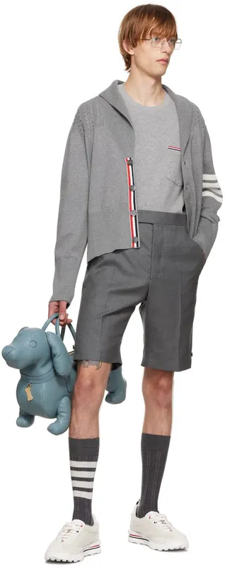 Thom Browne Off-White Shearling Tech 100 WHITE (MFD239A-L0010)