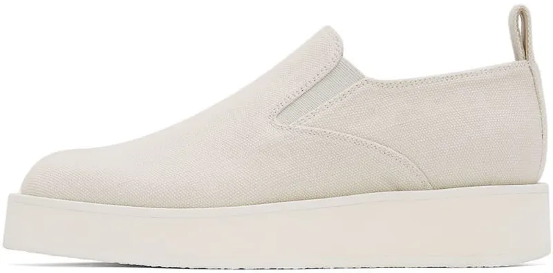 Jil Sander Off-White Slip-On Platform 105 Off White (JS37050B_14040)
