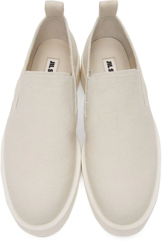 Jil Sander Off-White Slip-On Platform 105 Off White (JS37050B_14040)