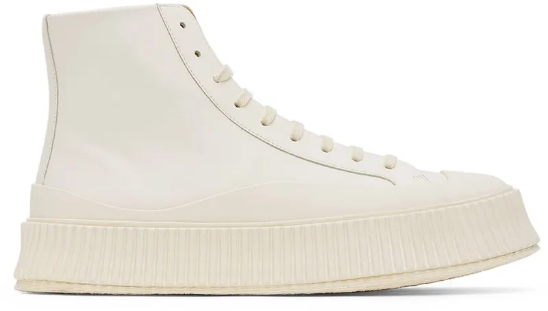 Jil Sander Off-White Vulcanized High-Top 136 COCONUT (JI32536A-11560)