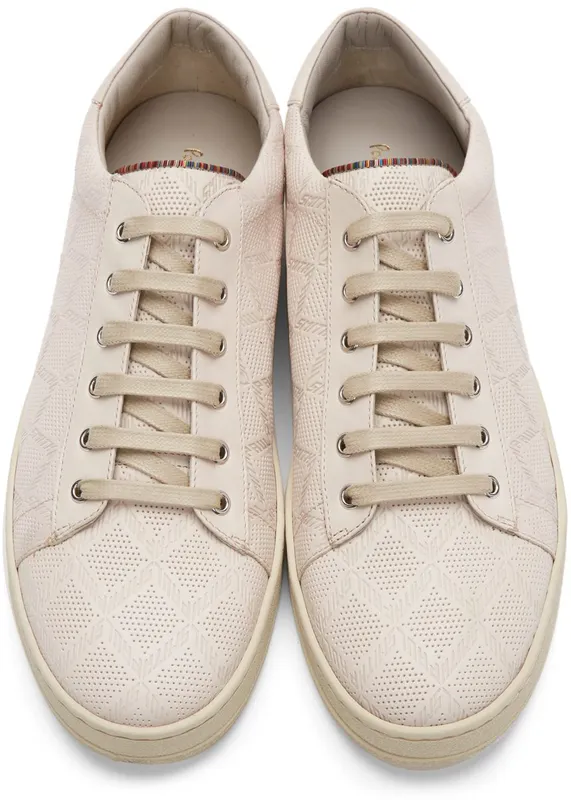 Paul Smith Pink Leather Geo Hassler 2 WHITES (M1S-HAS38-GPAR-02)