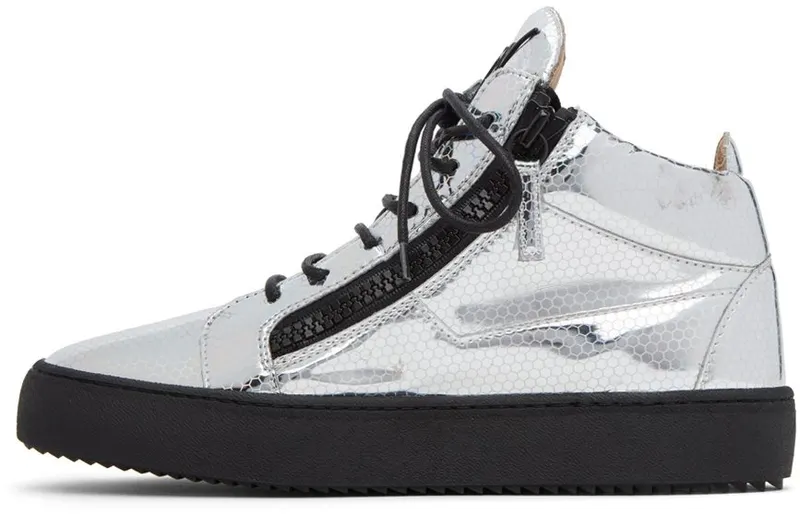 Giuseppe Zanotti Silver Stilgar High NERO COME RU20005 92 (RU20006-X1376)