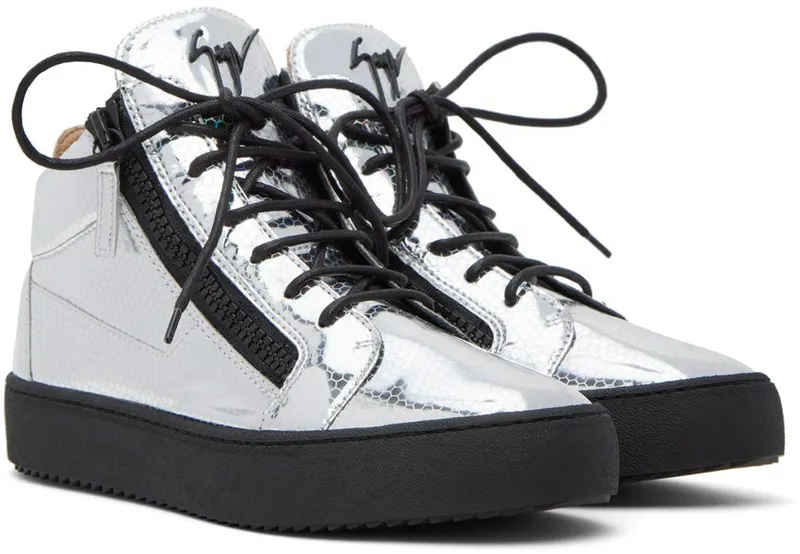 Giuseppe Zanotti Silver Stilgar High NERO COME RU20005 92 (RU20006-X1376)