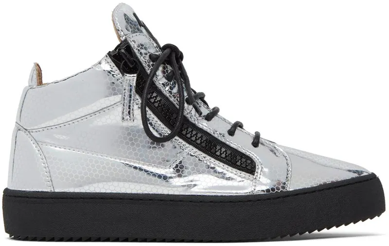 Giuseppe Zanotti Silver Stilgar High NERO COME RU20005 92 (RU20006-X1376)