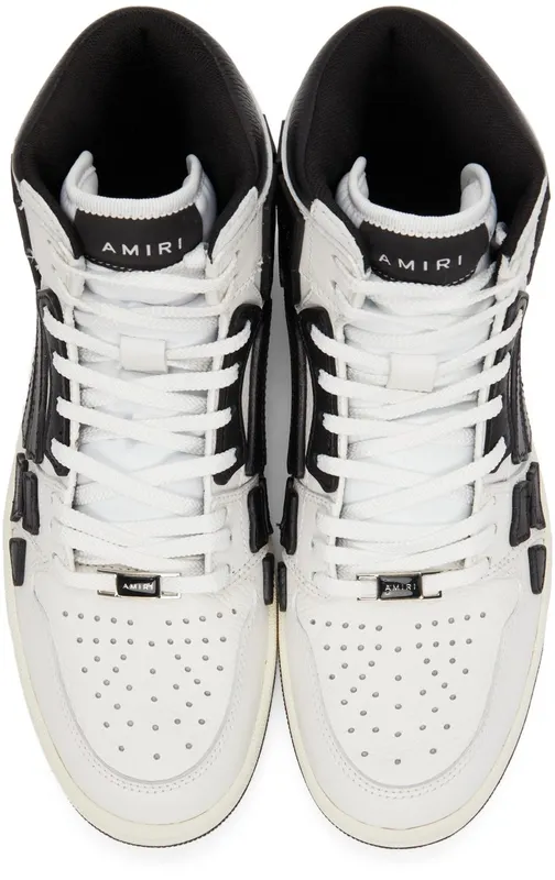 AMIRI Skel Top High WHITE / BLACK (MFS002-111)