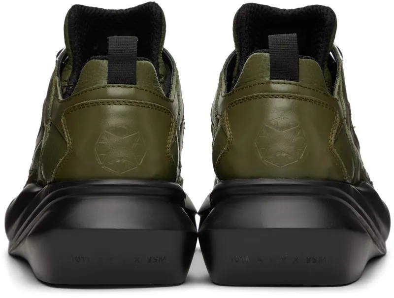 1017 ALYX 9SM SSENSE Exclusive Khaki Mono Hiking MILITARY GREEN/ BLAC (MONO HIKING SNEAKER – AXUSN0034L)