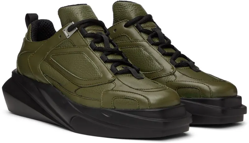 1017 ALYX 9SM SSENSE Exclusive Khaki Mono Hiking MILITARY GREEN/ BLAC (MONO HIKING SNEAKER – AXUSN0034L)