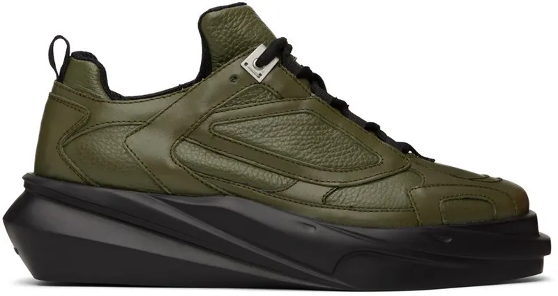 1017 ALYX 9SM SSENSE Exclusive Khaki Mono Hiking MILITARY GREEN/ BLAC (MONO HIKING SNEAKER – AXUSN0034L)