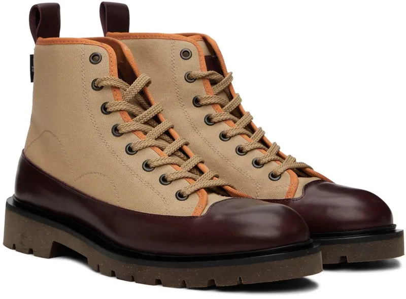 PS by Paul Smith Tan Logo High-Top 7 Whites (M2S-BUH06-JCVS-07)