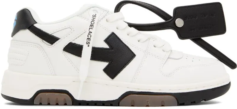 Off-White White & Black Out Of Office White Black (OWIA259C99LEA0010110)