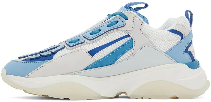 AMIRI White & Blue Bone Runner Low-Top NEON BLUE / WHITE (PF22MFS001-878)