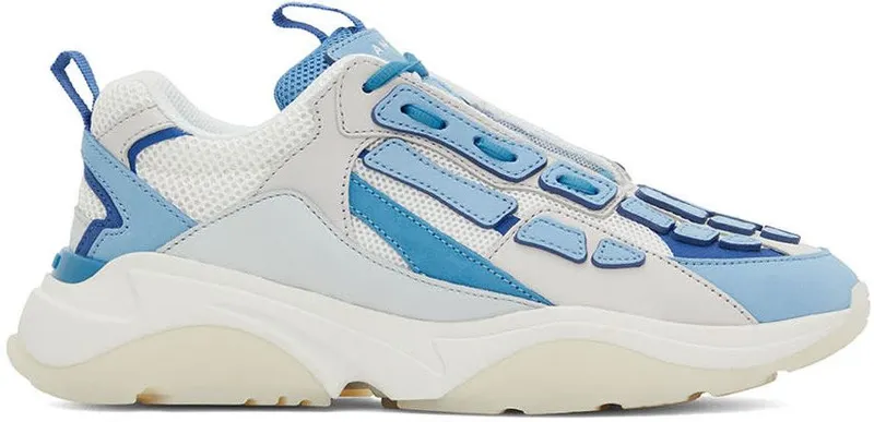 AMIRI White & Blue Bone Runner Low-Top NEON BLUE / WHITE (PF22MFS001-878)
