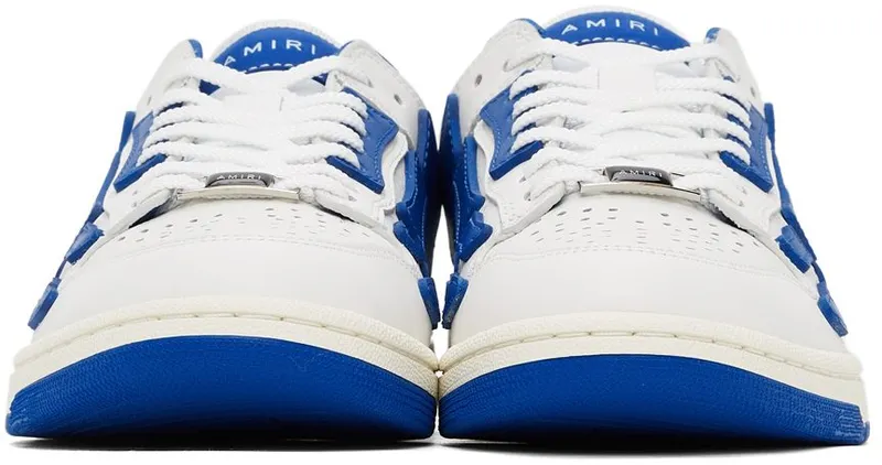 AMIRI White & Blue Skel Top Low WHITE / BLUE (PS22MFS003-123)