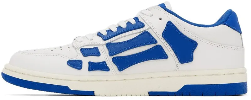 AMIRI White & Blue Skel Top Low WHITE / BLUE (PS22MFS003-123)