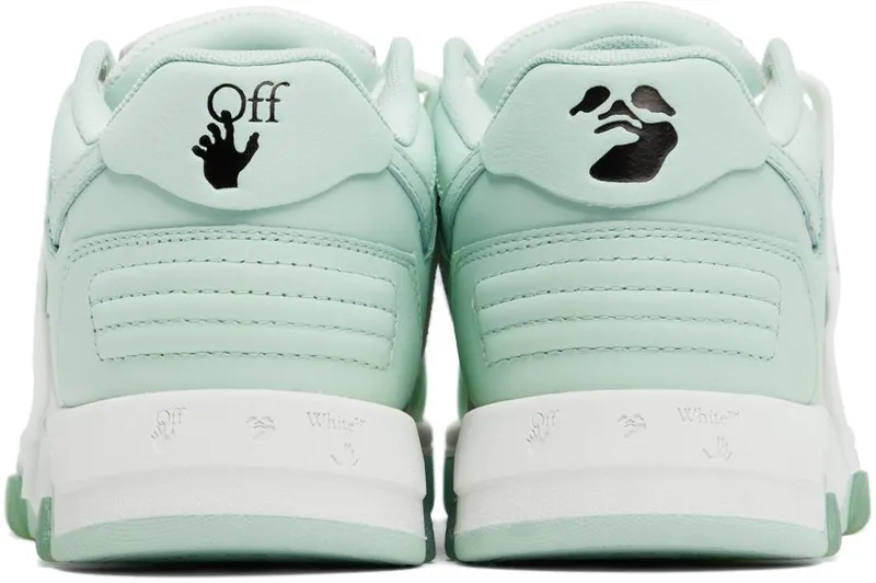 Off-White White & Green Out Of Office White Mint (OWIA259F22LEA0010151)