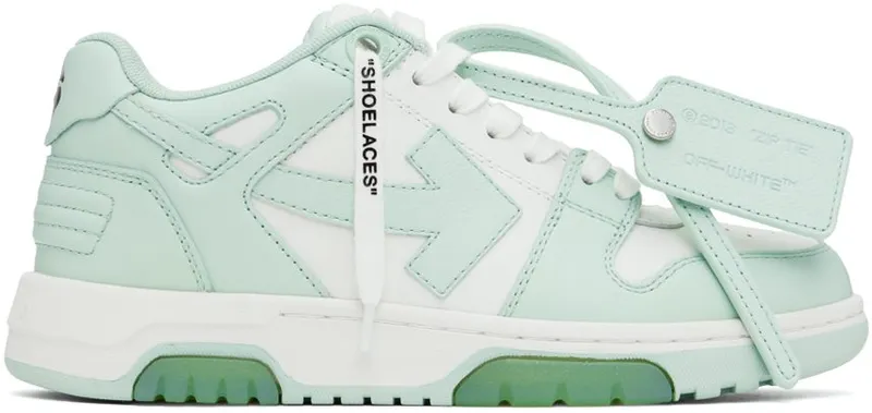 Off-White White & Green Out Of Office White Mint (OWIA259F22LEA0010151)
