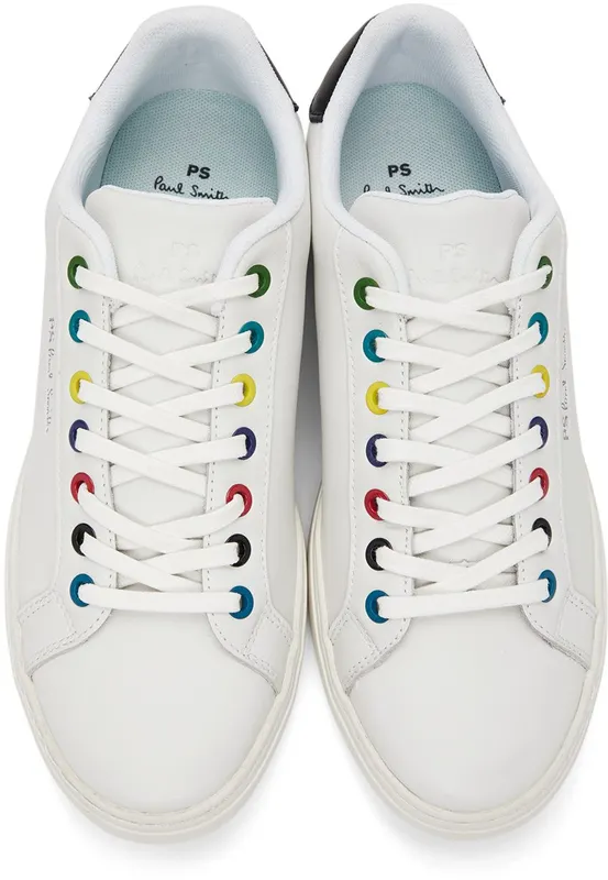 PS by Paul Smith White & Multicolor Rex Low 1 WHITE (M2S-REX38-FLEA)