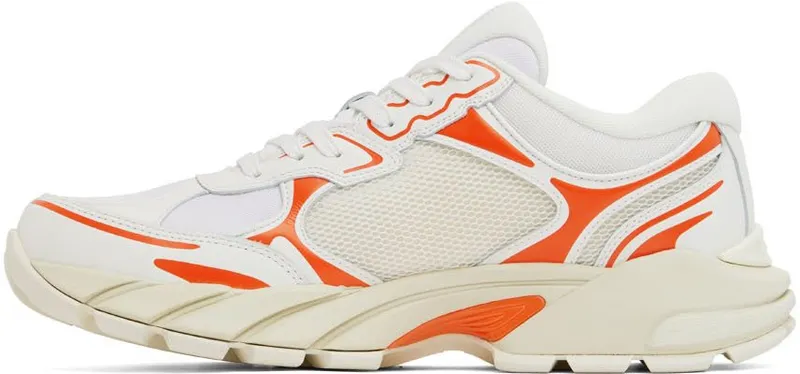 Heron Preston White & Orange Block Stepper Low-Top WHITE (HMIA027S22FAB0010120)