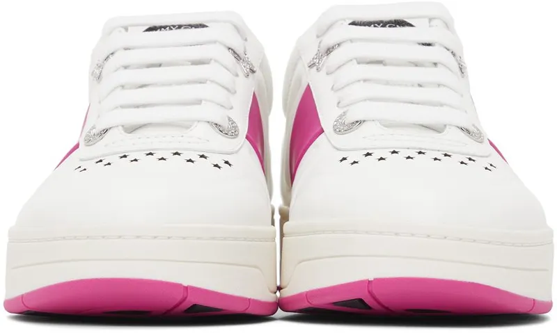 Jimmy Choo White & Pink Hawaii White/Fuchsia (HAWAII/F ADD)