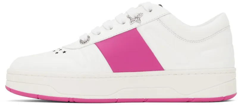 Jimmy Choo White & Pink Hawaii White/Fuchsia (HAWAII/F ADD)